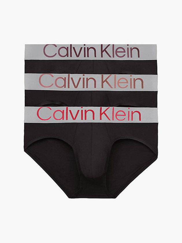 Calvin Klein USA 3 Pack - Steel Micro Mens Briefs Black 3951208-LF